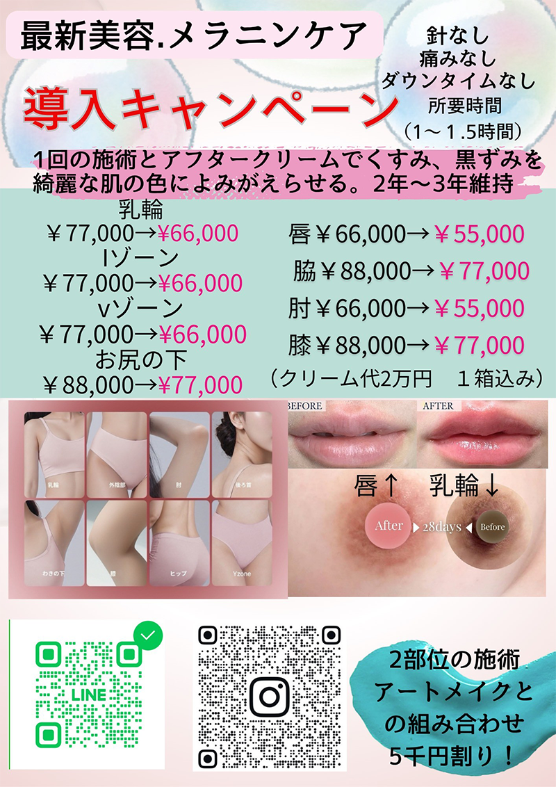 メラニンケア導入キャンペーン